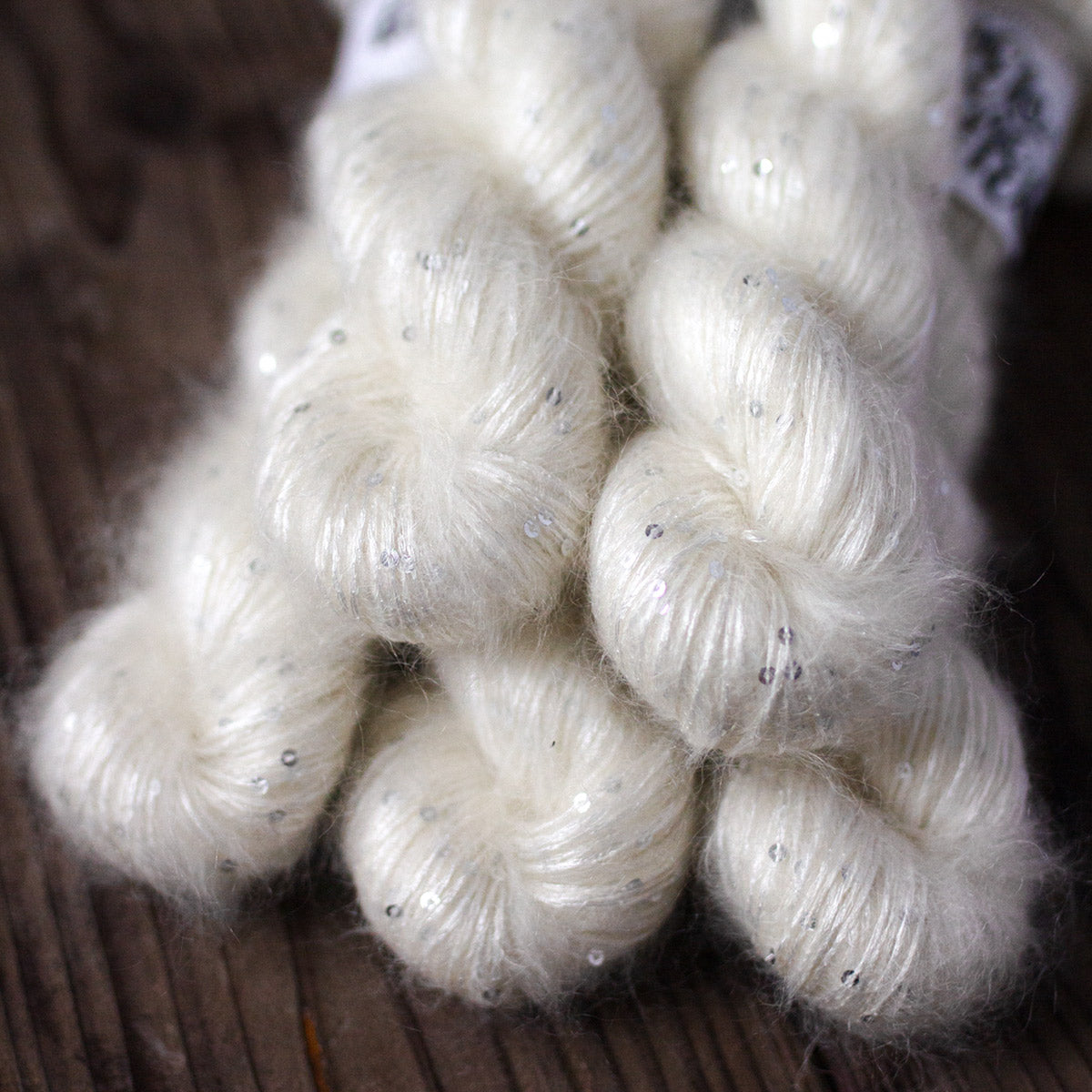 AUFTRAGSFÄRBUNG BLING BLING - 50g Mohair Silk Nylon Sequin