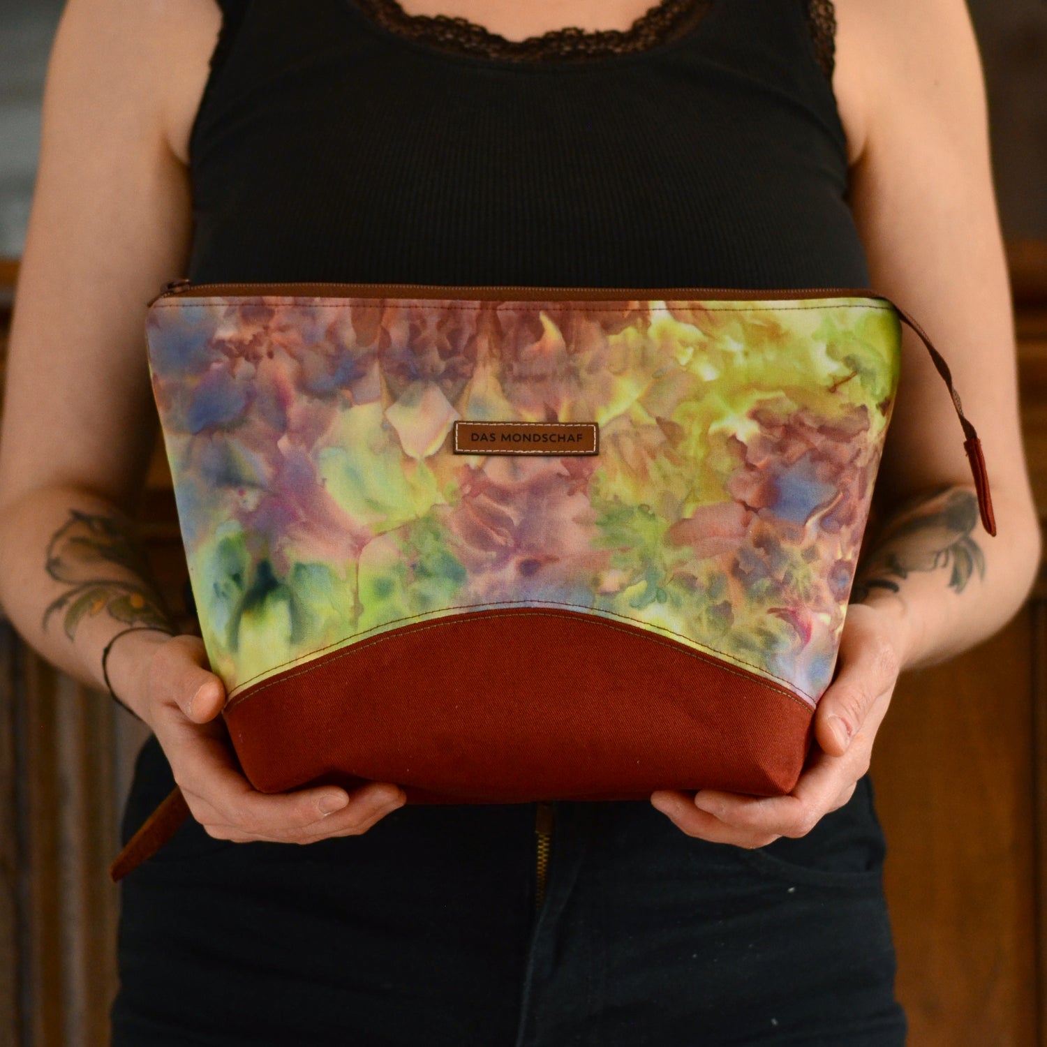 Project Bag made from Hand-Dyed Fabric