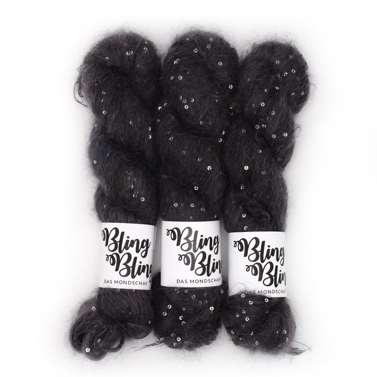 BLACK HOLE - 50g Mohair Silk Nylon Sequin