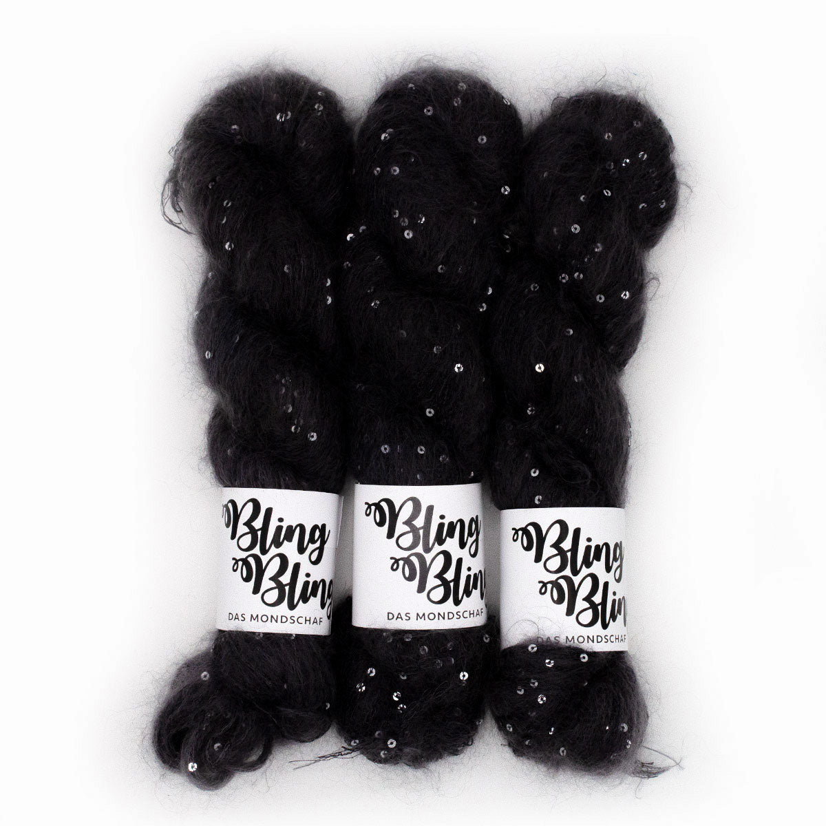 BLACK HOLE - 50g Mohair Silk Nylon Sequin