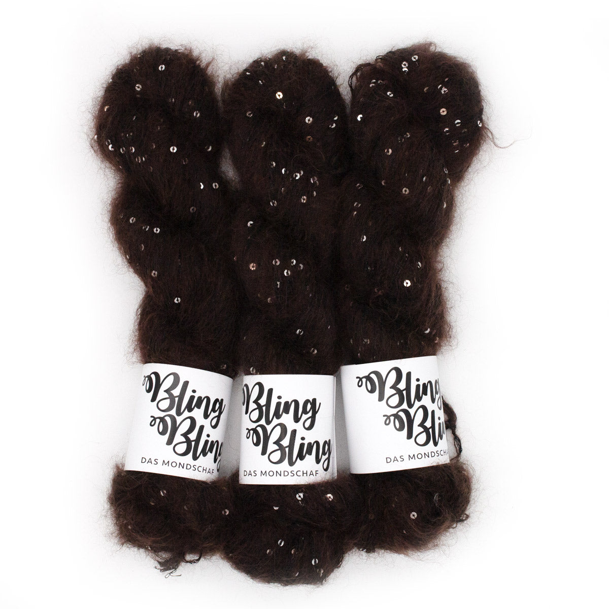 CHOCOLATE CHIP - 50g Mohair Silk Nylon Sequin
