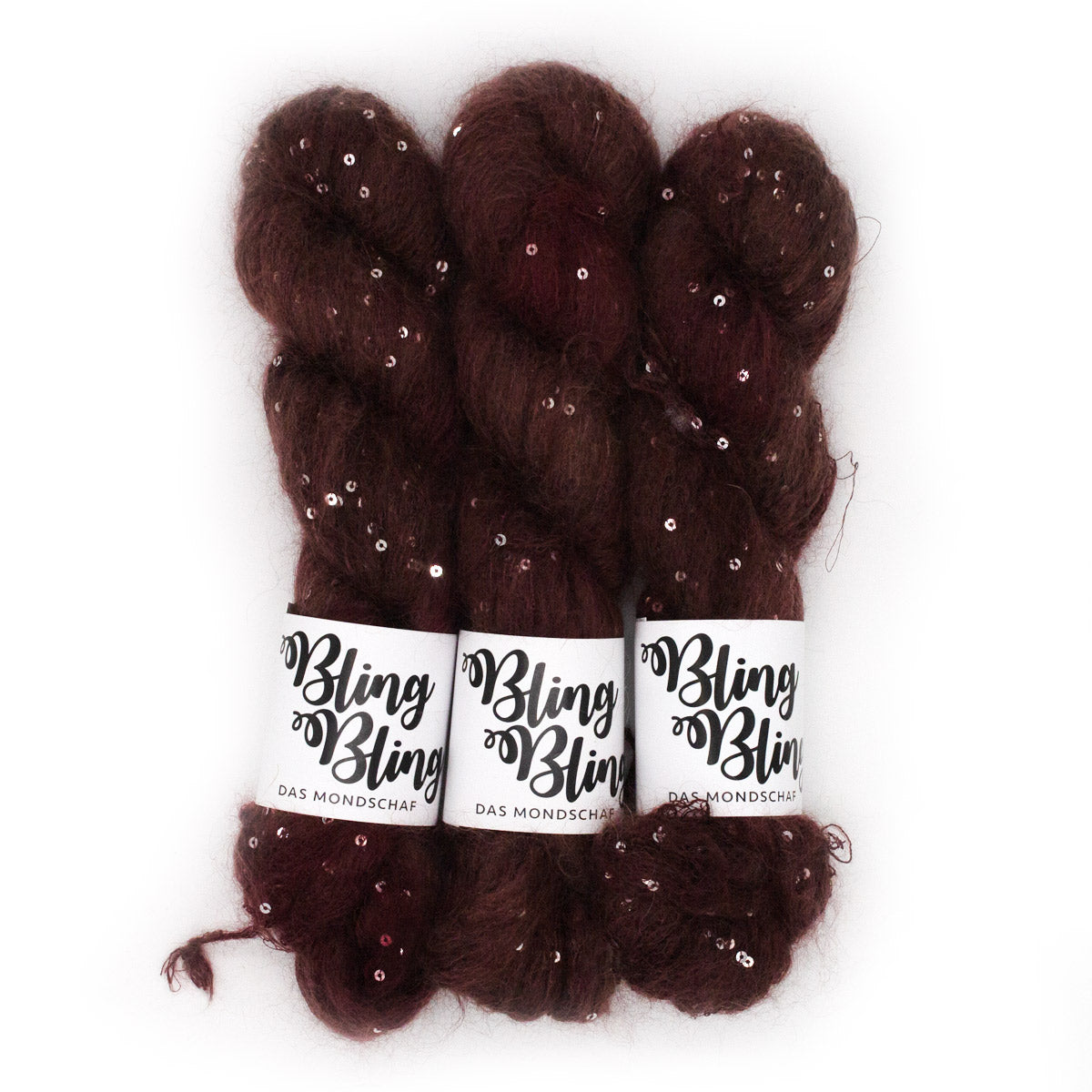 FIRE AND BLOOD - 50g Mohair Silk Nylon Sequin