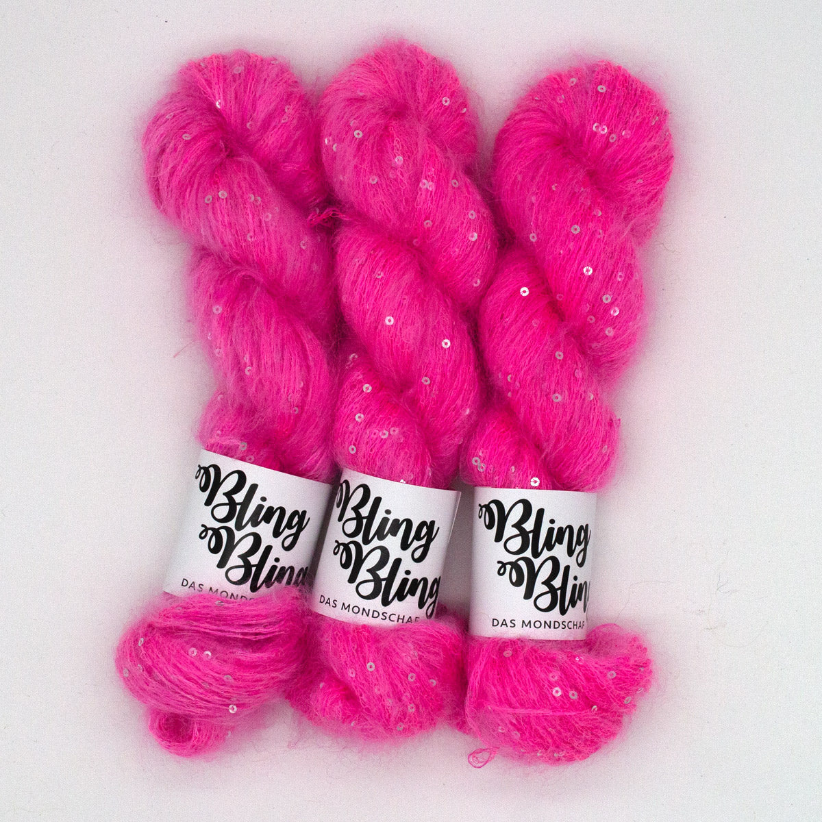 PINK PANTHER - 50g Mohair Silk Nylon Sequin