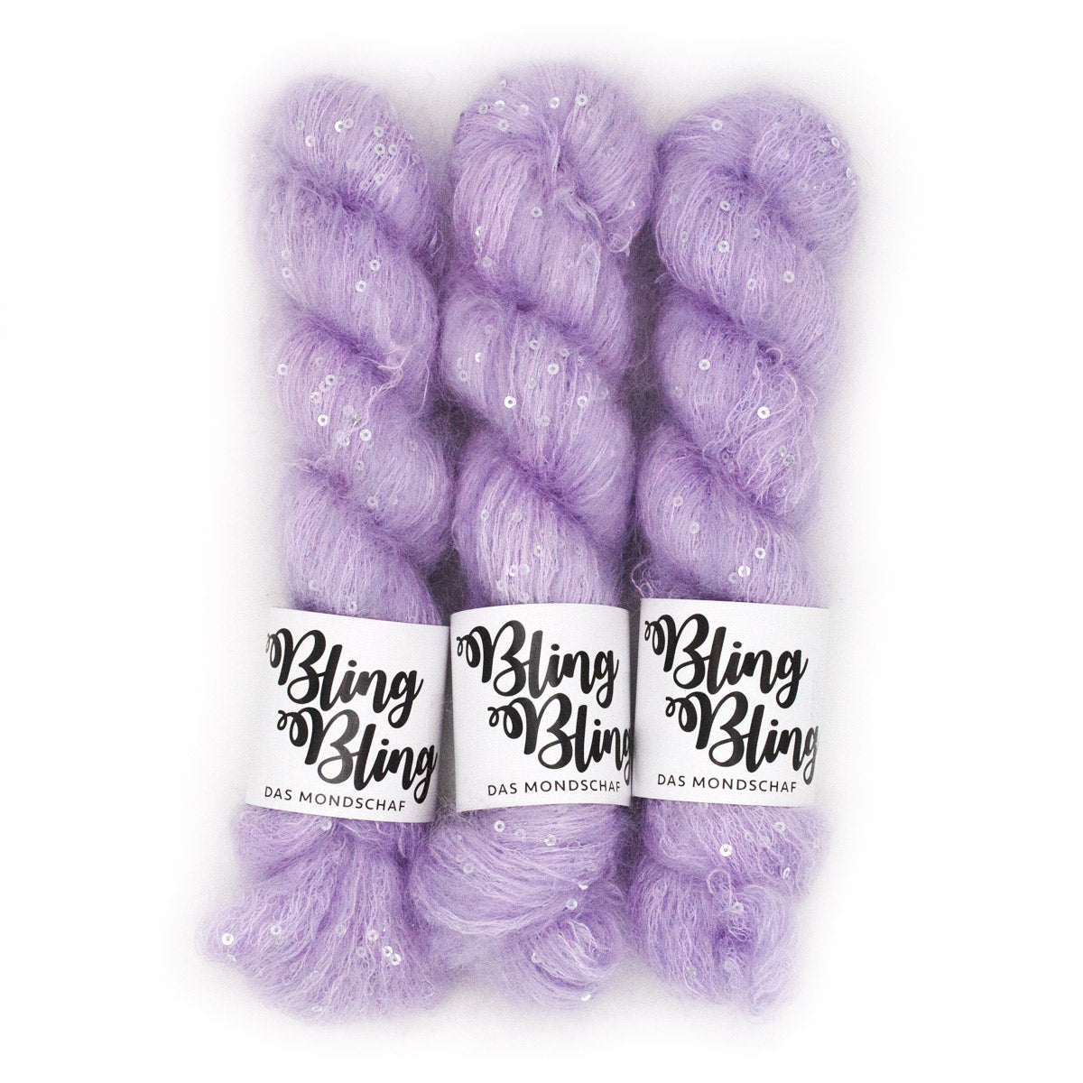PURPLE RAIN - 50g Mohair Silk Nylon Sequin