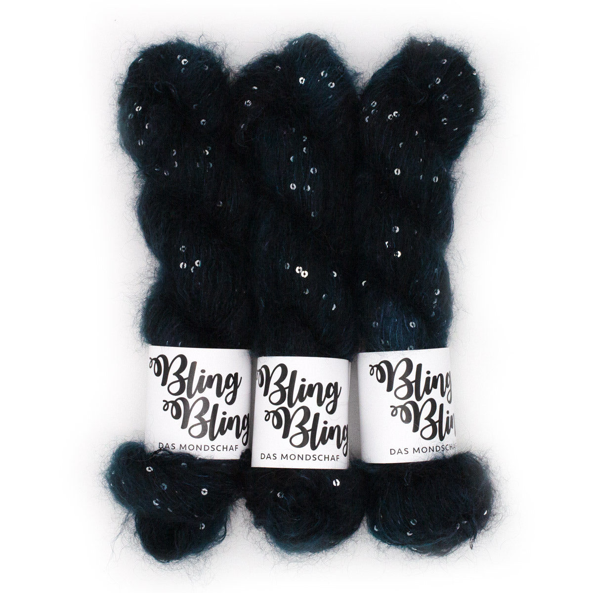 RAVEN - 50g Mohair Silk Nylon Sequin