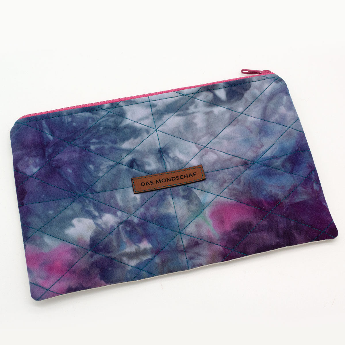 FLAT DIAMOND Täschchen handgenäht Icedye