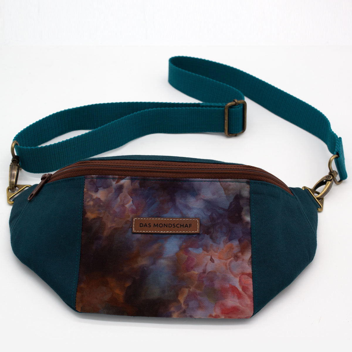CROISSANT Gürteltasche handgenäht Ice Dye