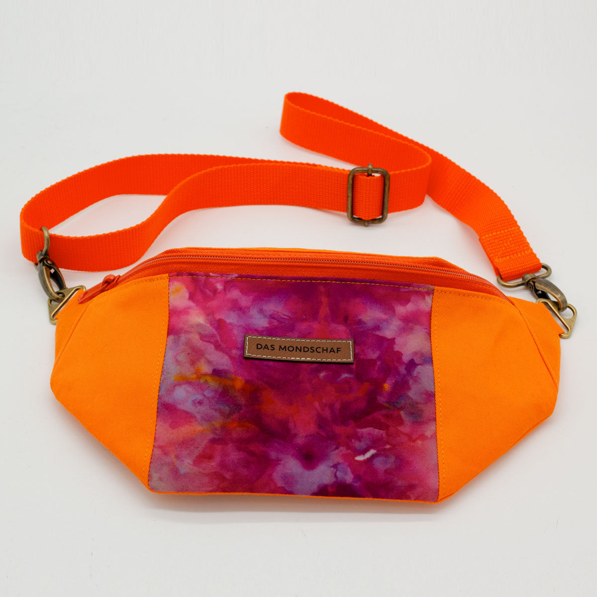 CROISSANT Gürteltasche handgenäht Ice Dye