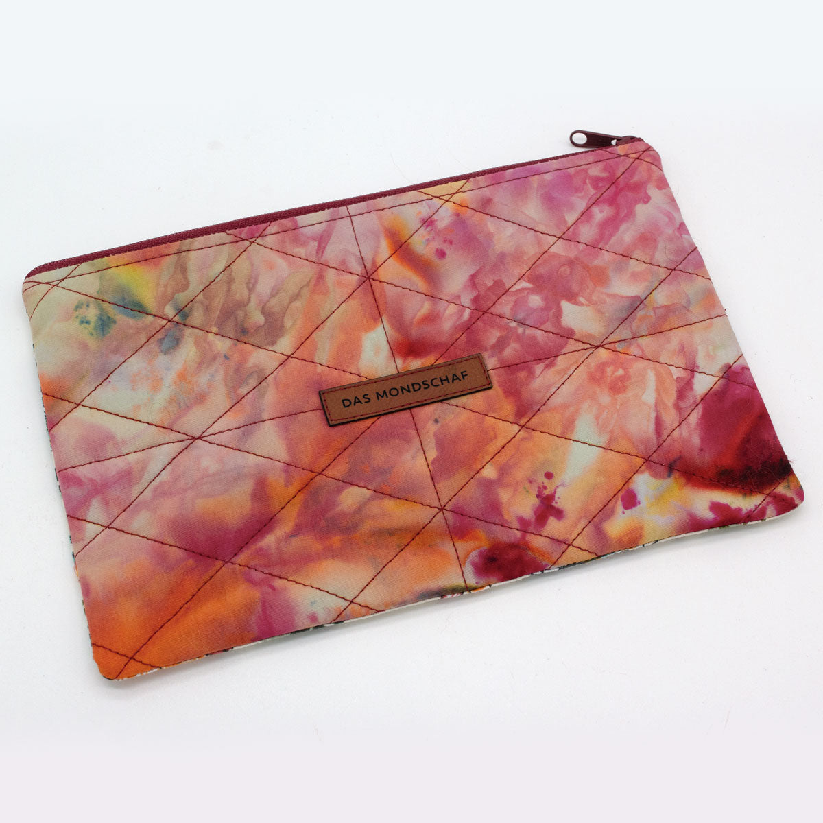 FLAT DIAMOND Täschchen handgenäht Ice Dye