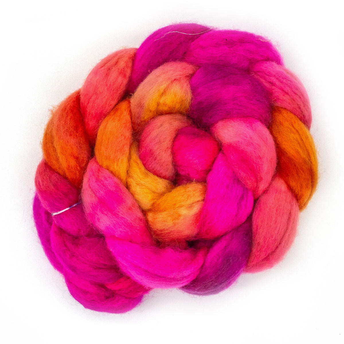 Handgefärbter KAMMZUG 125g Bluefaced Leicester