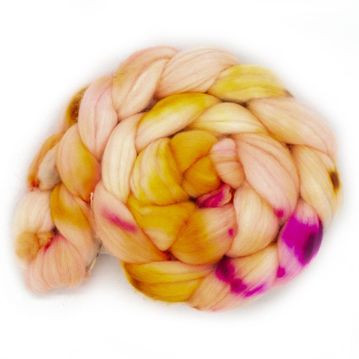 handgefärbter Kammzug 125g Merino Nylon