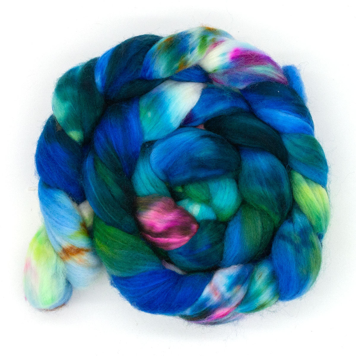 handgefärbter Kammzug 125g Merino Nylon
