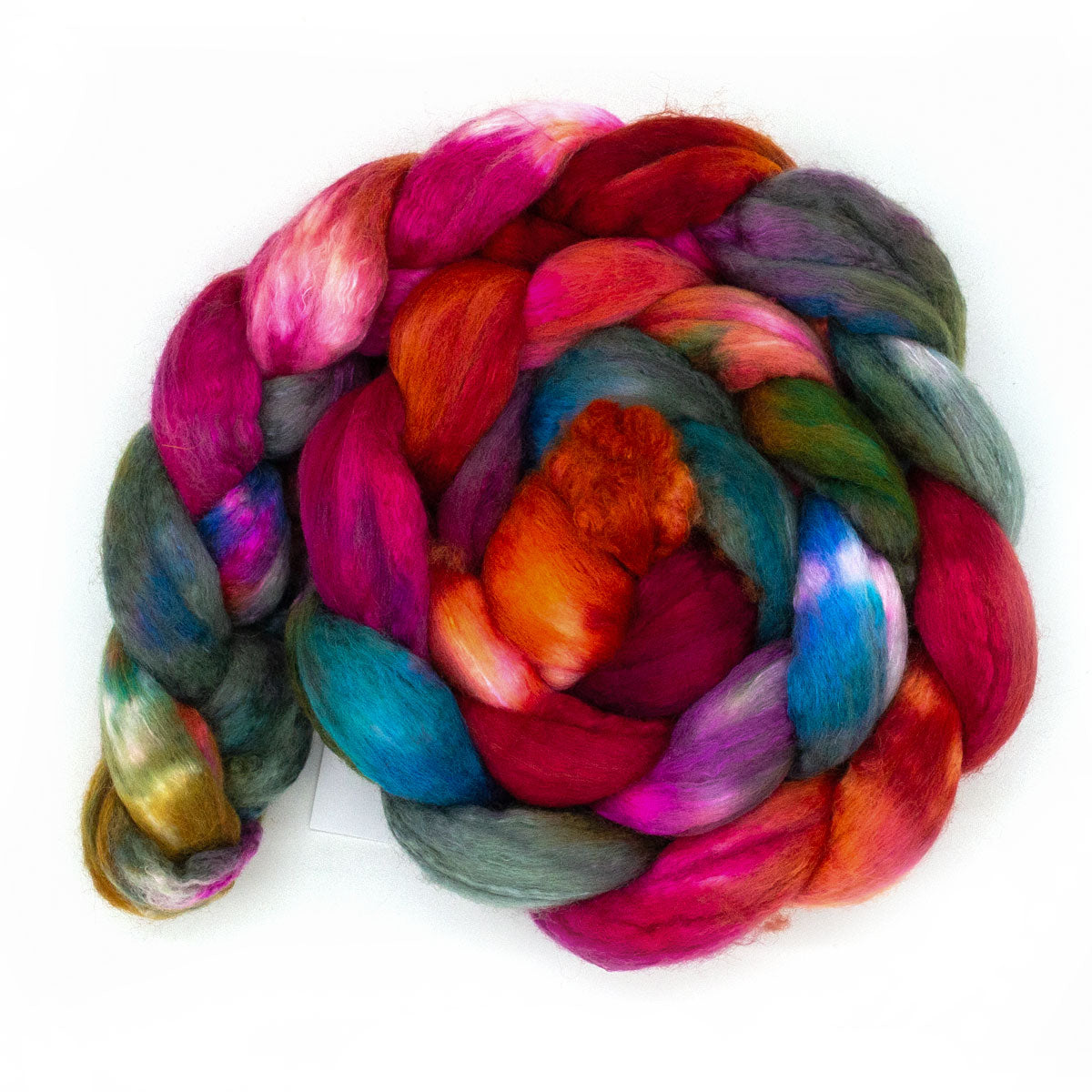 Handgefärbter KAMMZUG 125g Merino Seide