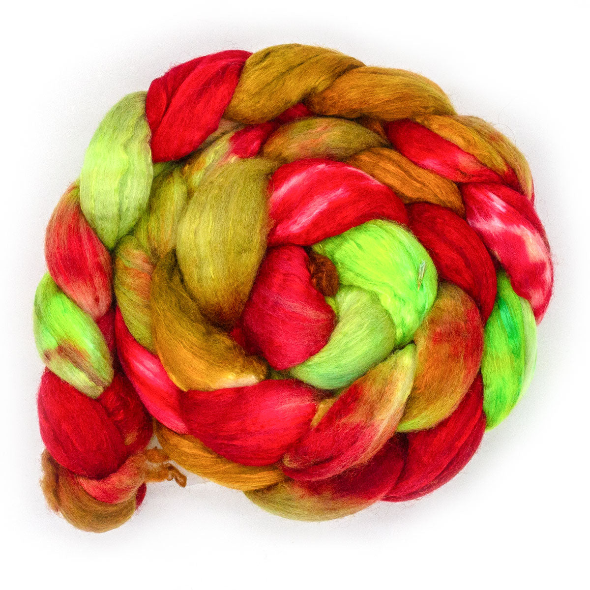 Handgefärbter KAMMZUG 125g Merino Seide