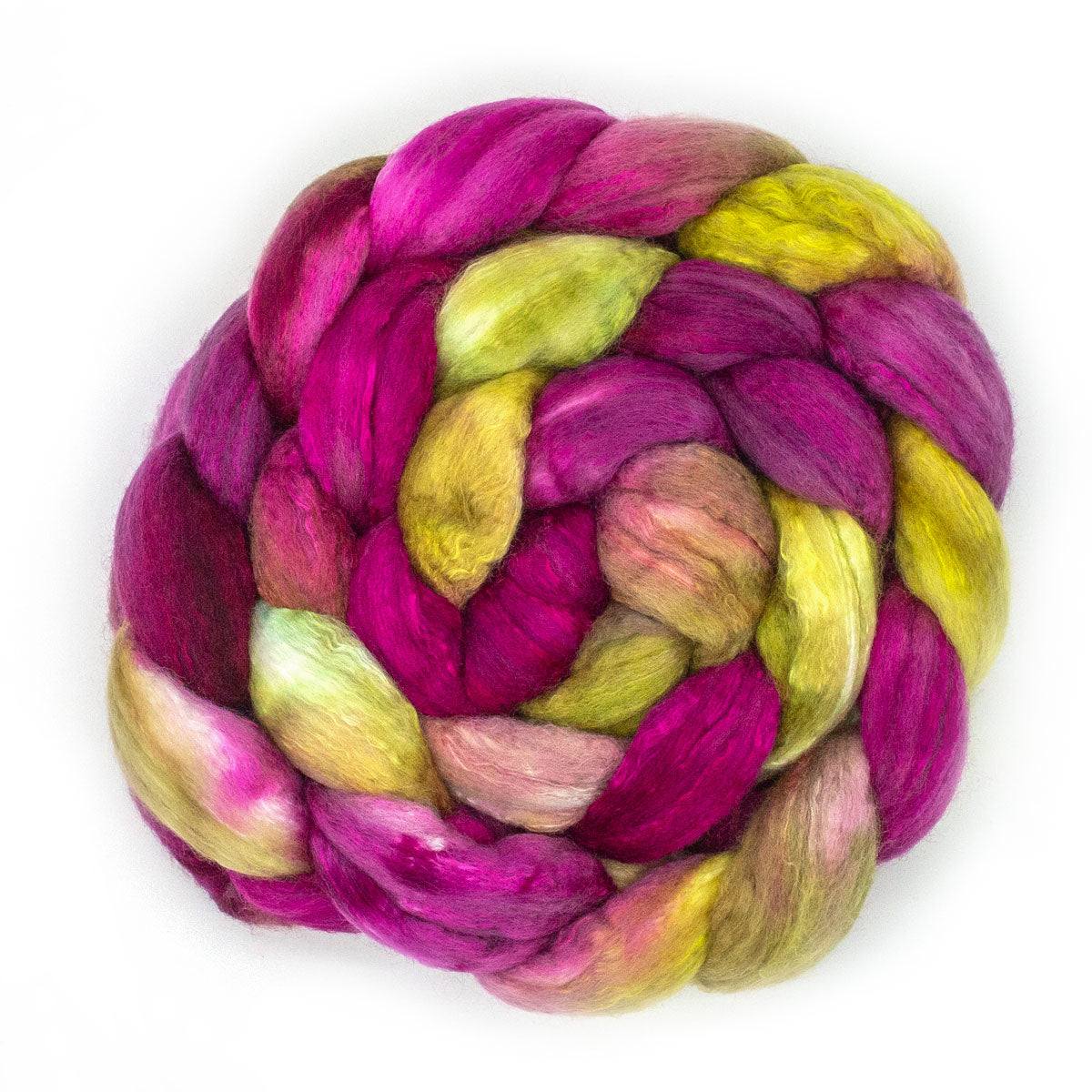 Handgefärbter KAMMZUG 125g Merino Seide