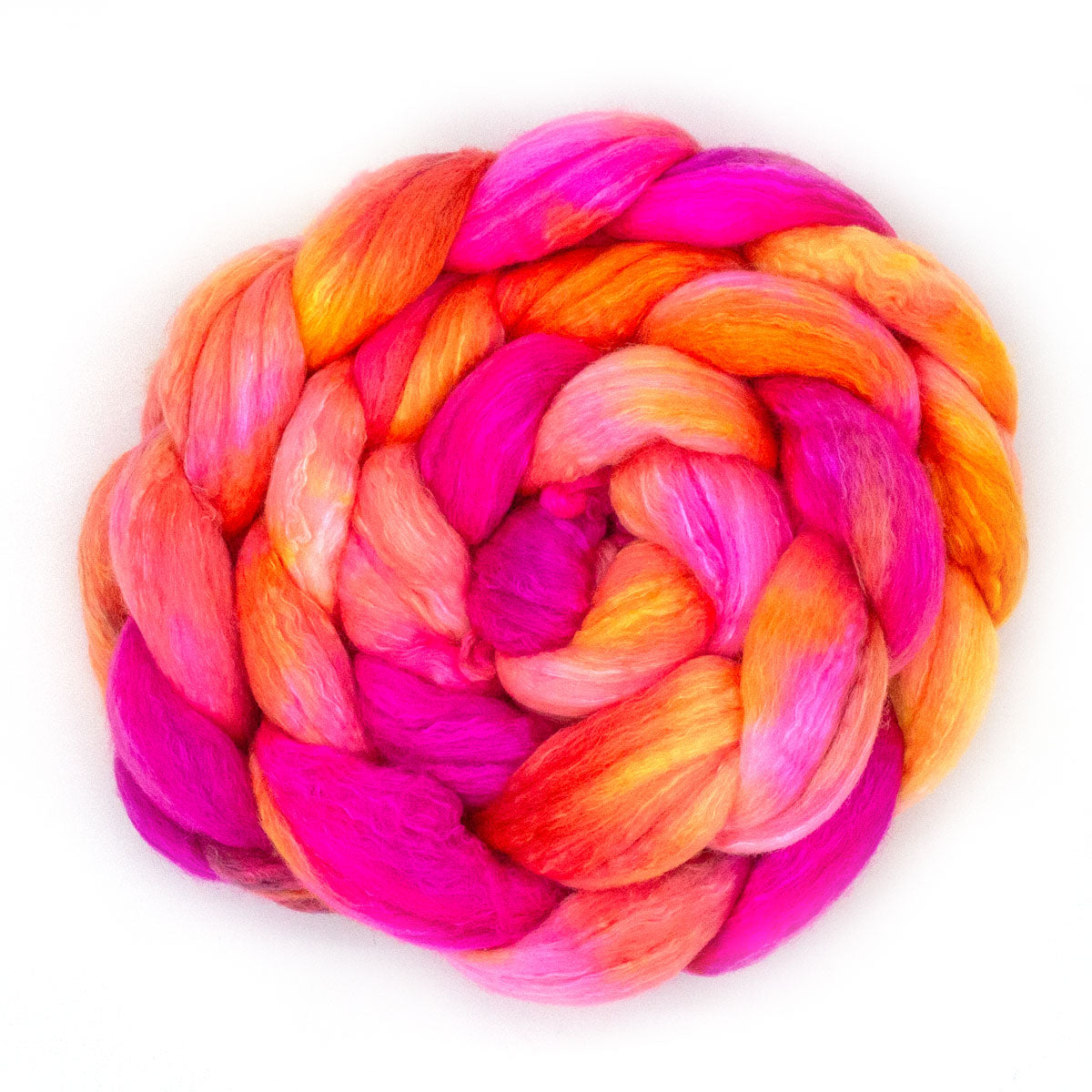 Handgefärbter KAMMZUG 125g Merino Seide