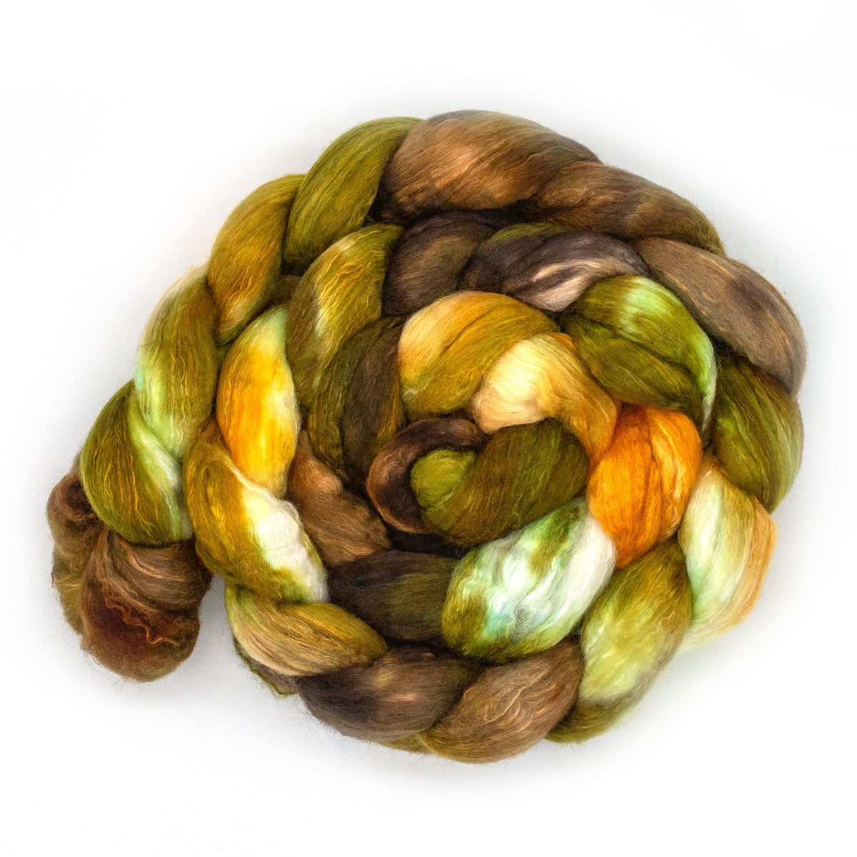 Handgefärbter KAMMZUG 125g Merino Seide