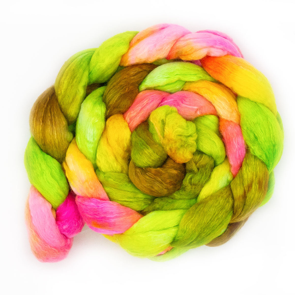 Handgefärbter KAMMZUG 125g Merino Seide
