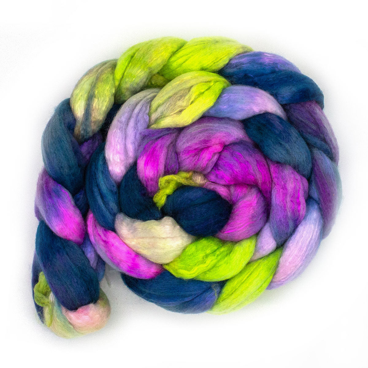Handgefärbter KAMMZUG 125g Merino Seide