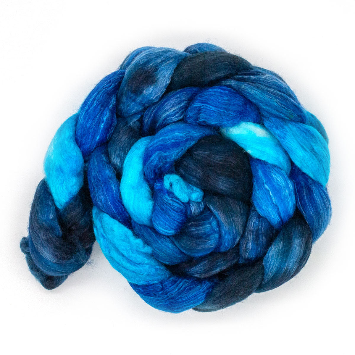 Handgefärbter KAMMZUG 125g Merino Seide