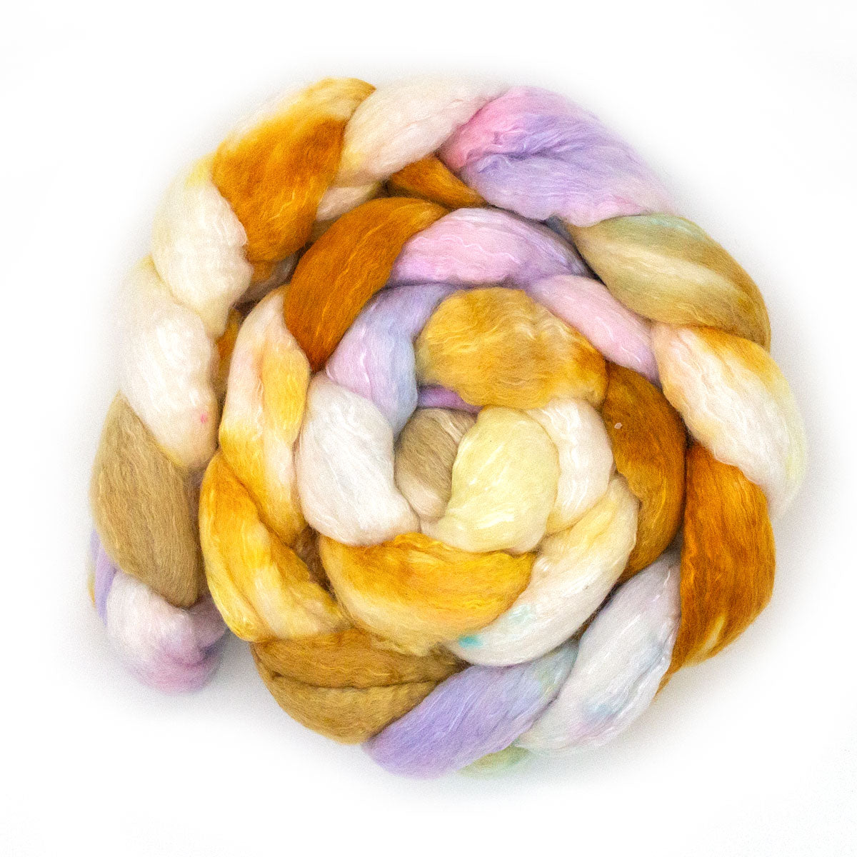 Handgefärbter KAMMZUG 125g Merino Seide