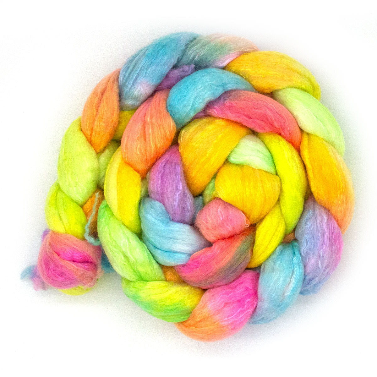 Handgefärbter KAMMZUG 125g Merino Seide