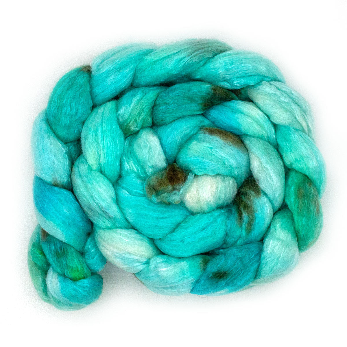 Handgefärbter KAMMZUG 125g Merino Seide