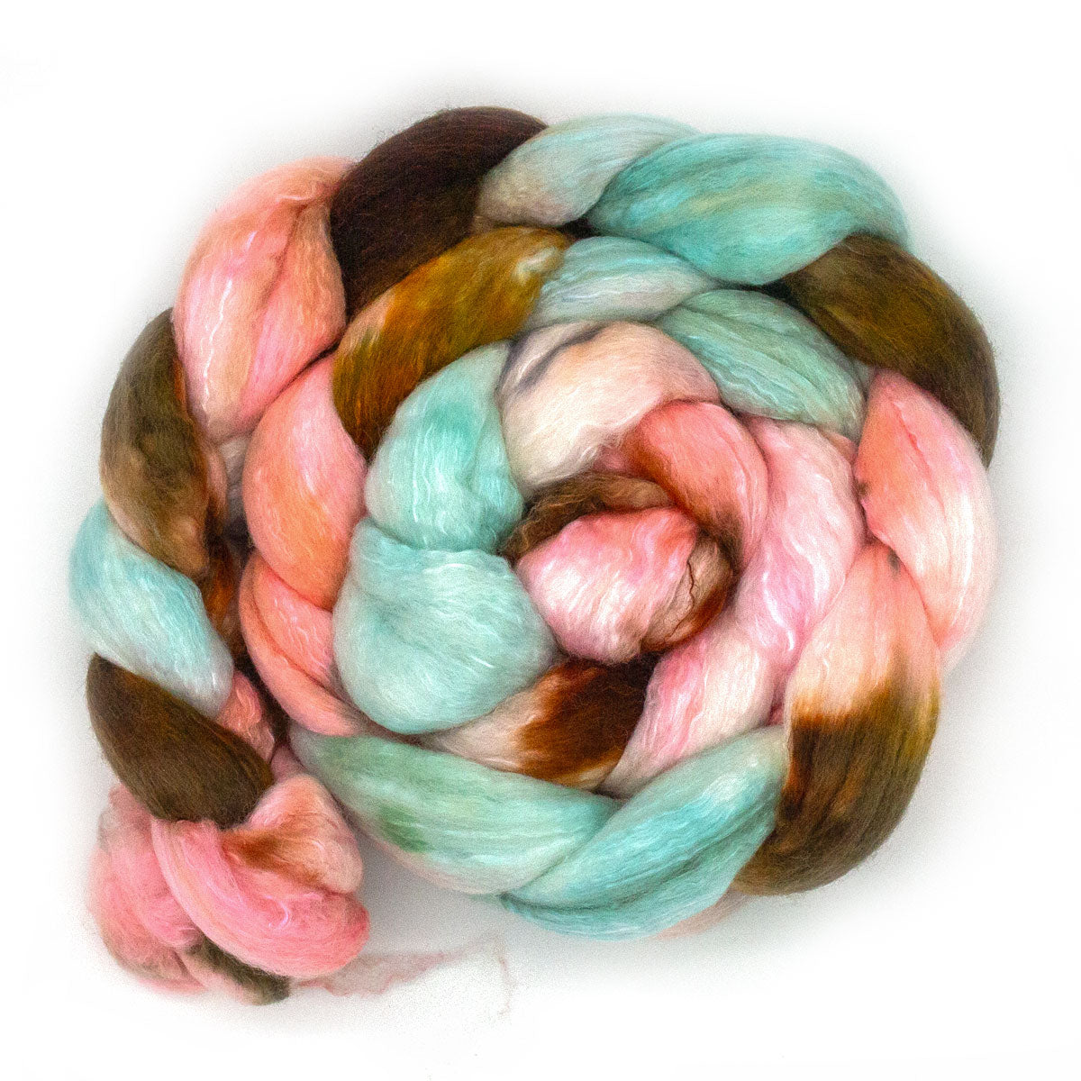 Handgefärbter KAMMZUG 125g Merino Seide