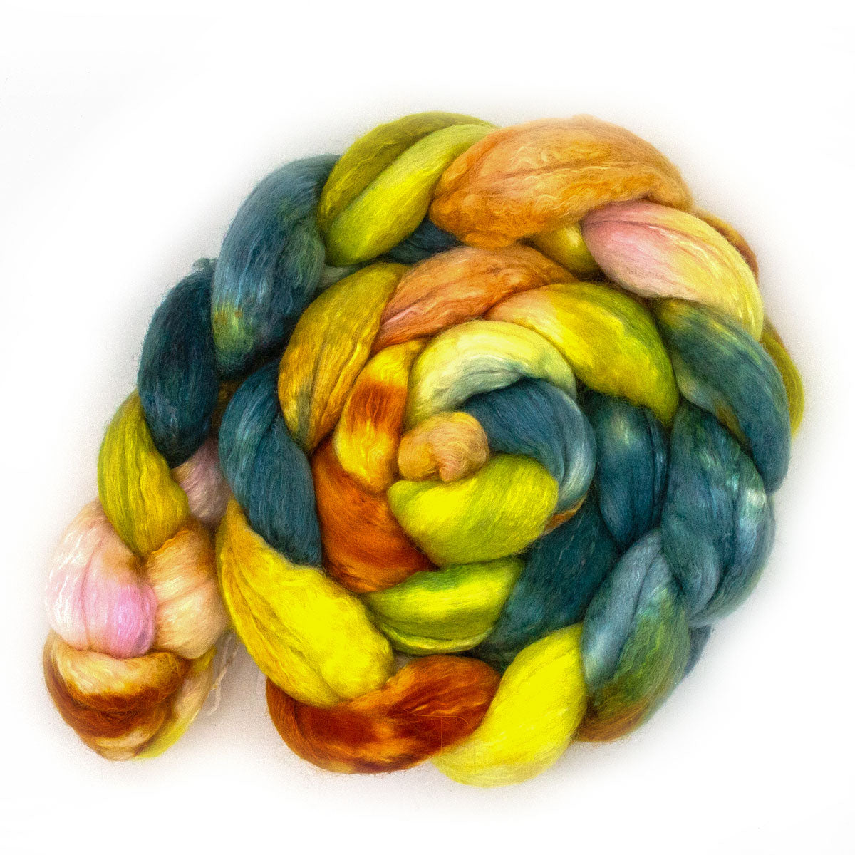 Handgefärbter KAMMZUG 125g Merino Seide