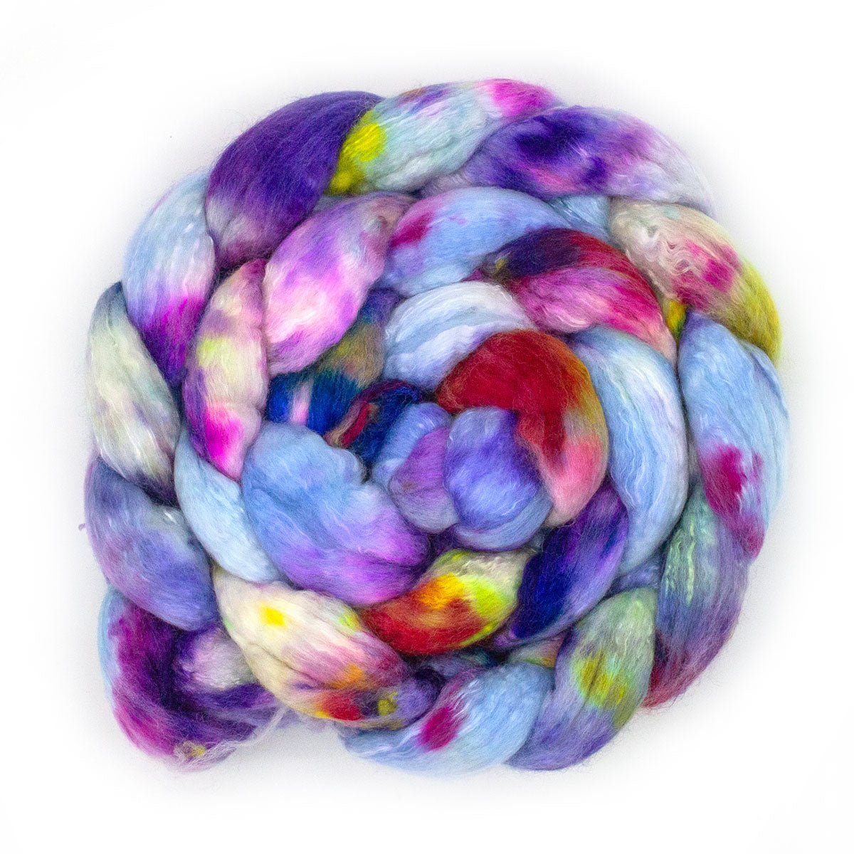 Handgefärbter KAMMZUG 125g Merino Seide