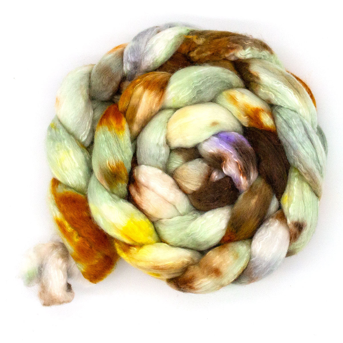 Handgefärbter KAMMZUG 125g Merino Seide