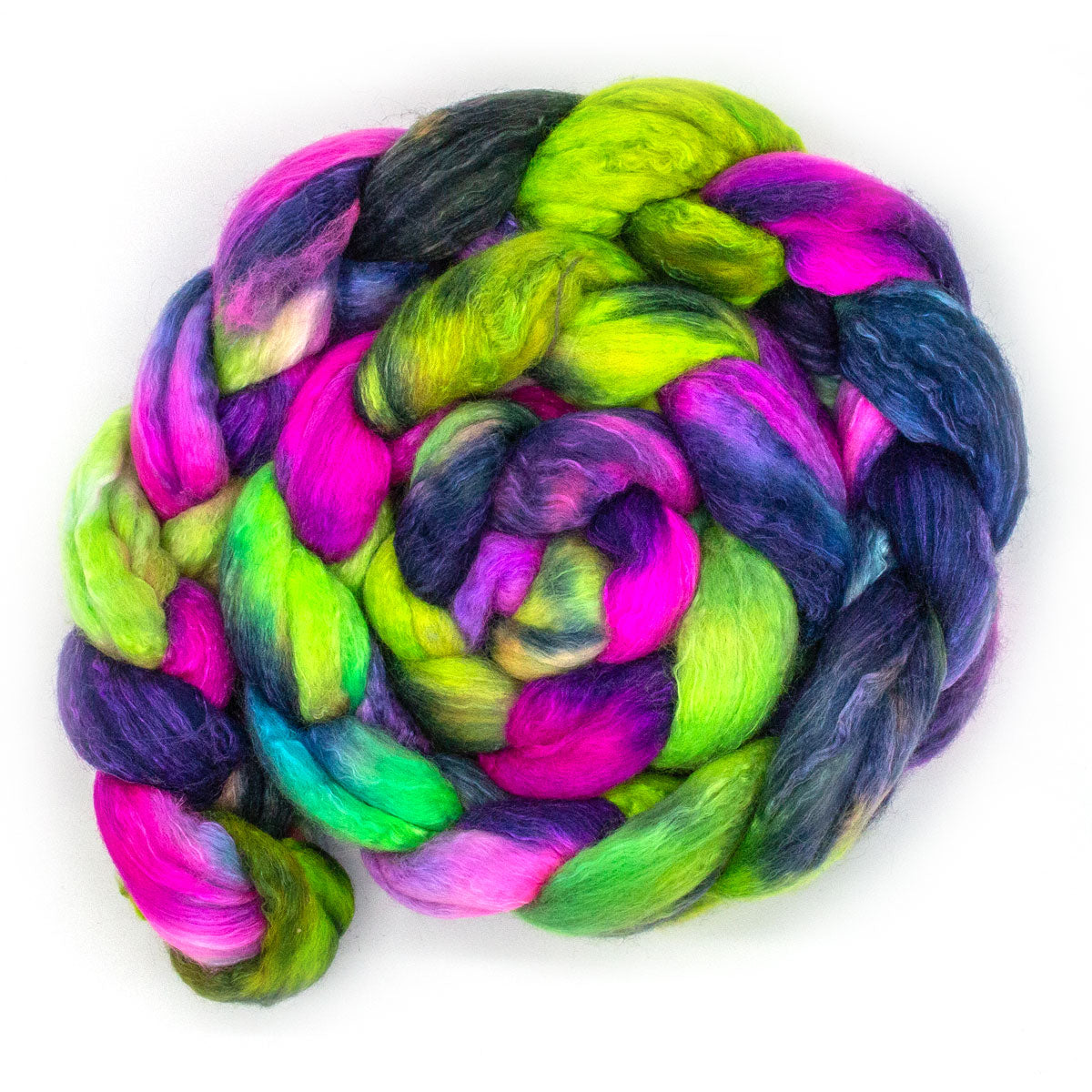Handgefärbter KAMMZUG 125g Merino Seide
