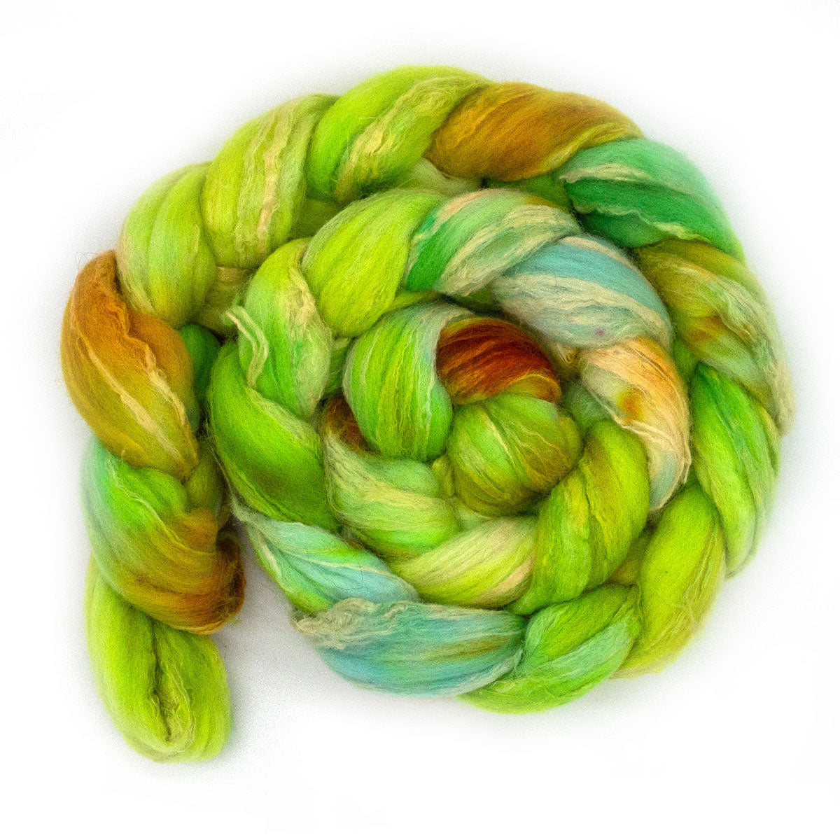 Hand-dyed Roving merino soy 125g