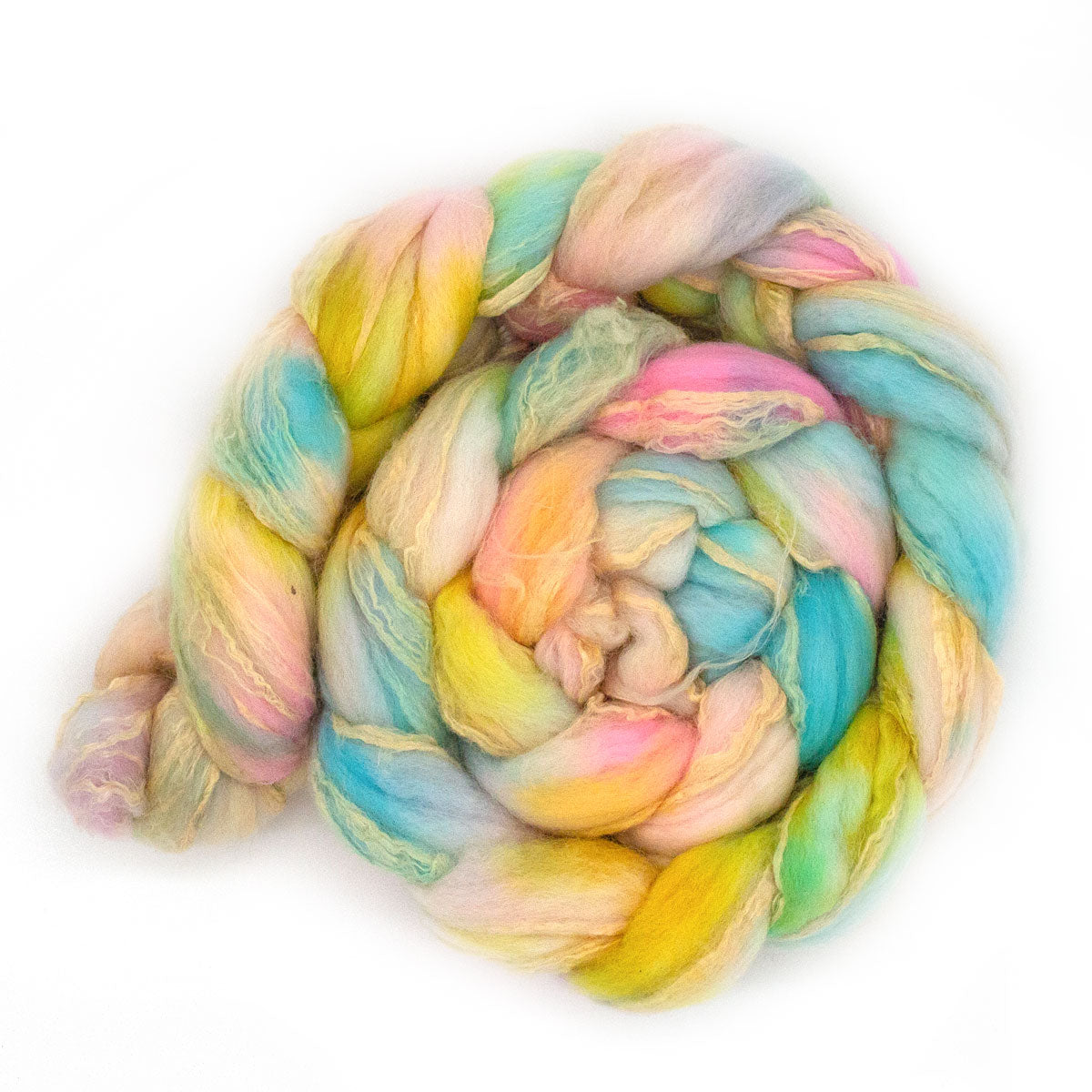 Hand-dyed Roving merino soy 125g