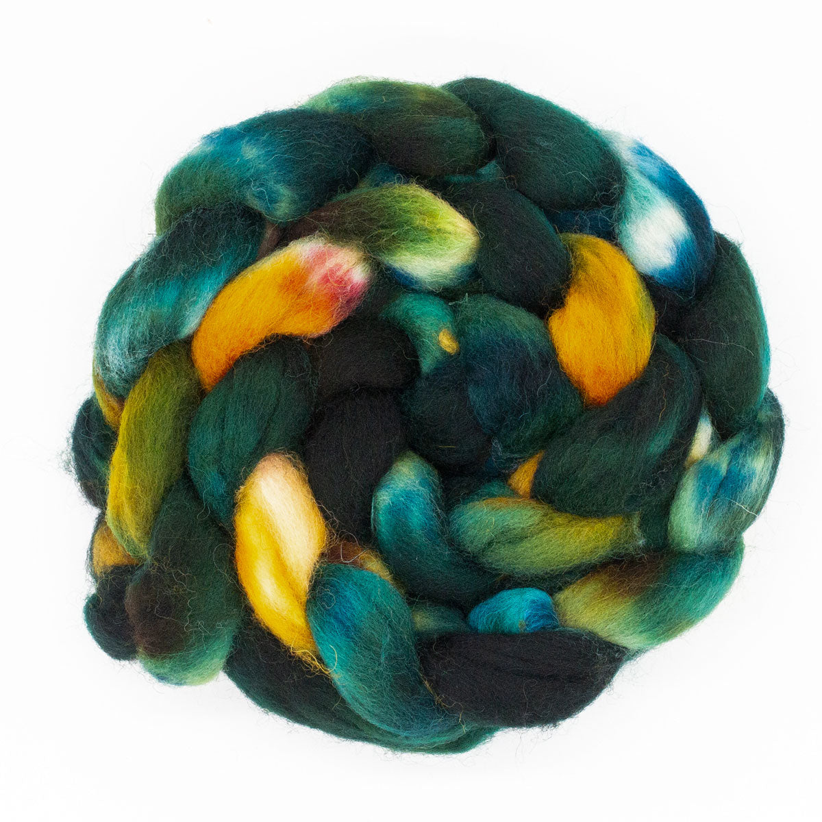 Handgefärbter Kammzug 125g Shetland
