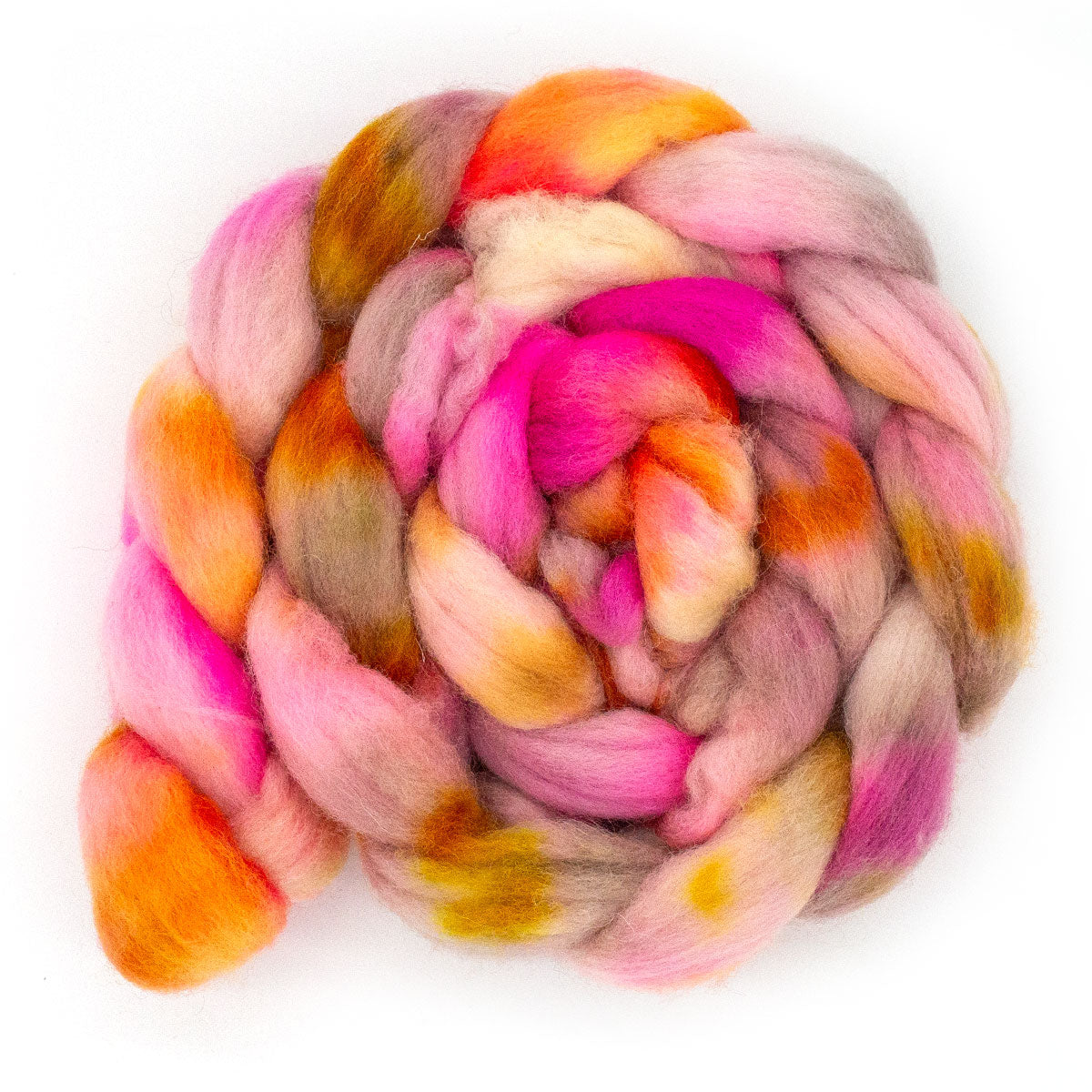 Hand-dyed Roving shetland 125g
