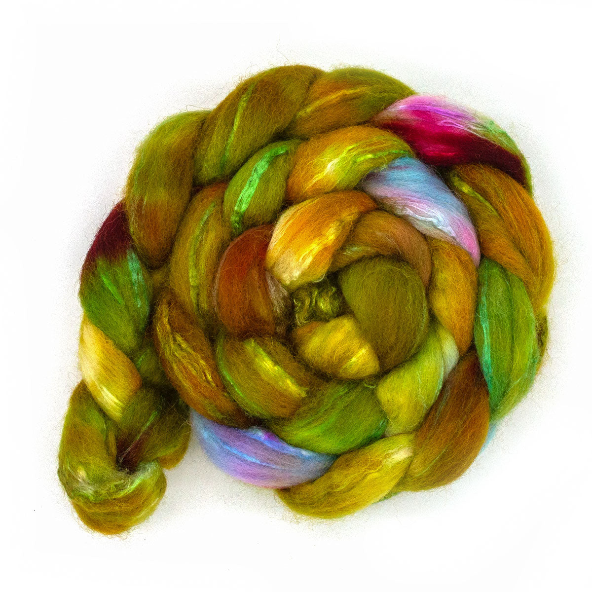 Hand-dyed Roving shetland 125g