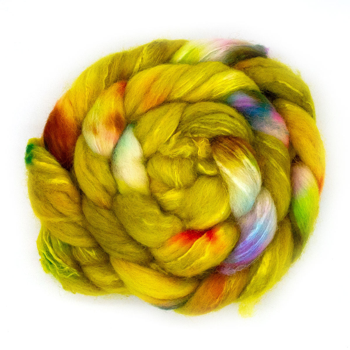 Hand-dyed Roving shetland 125g