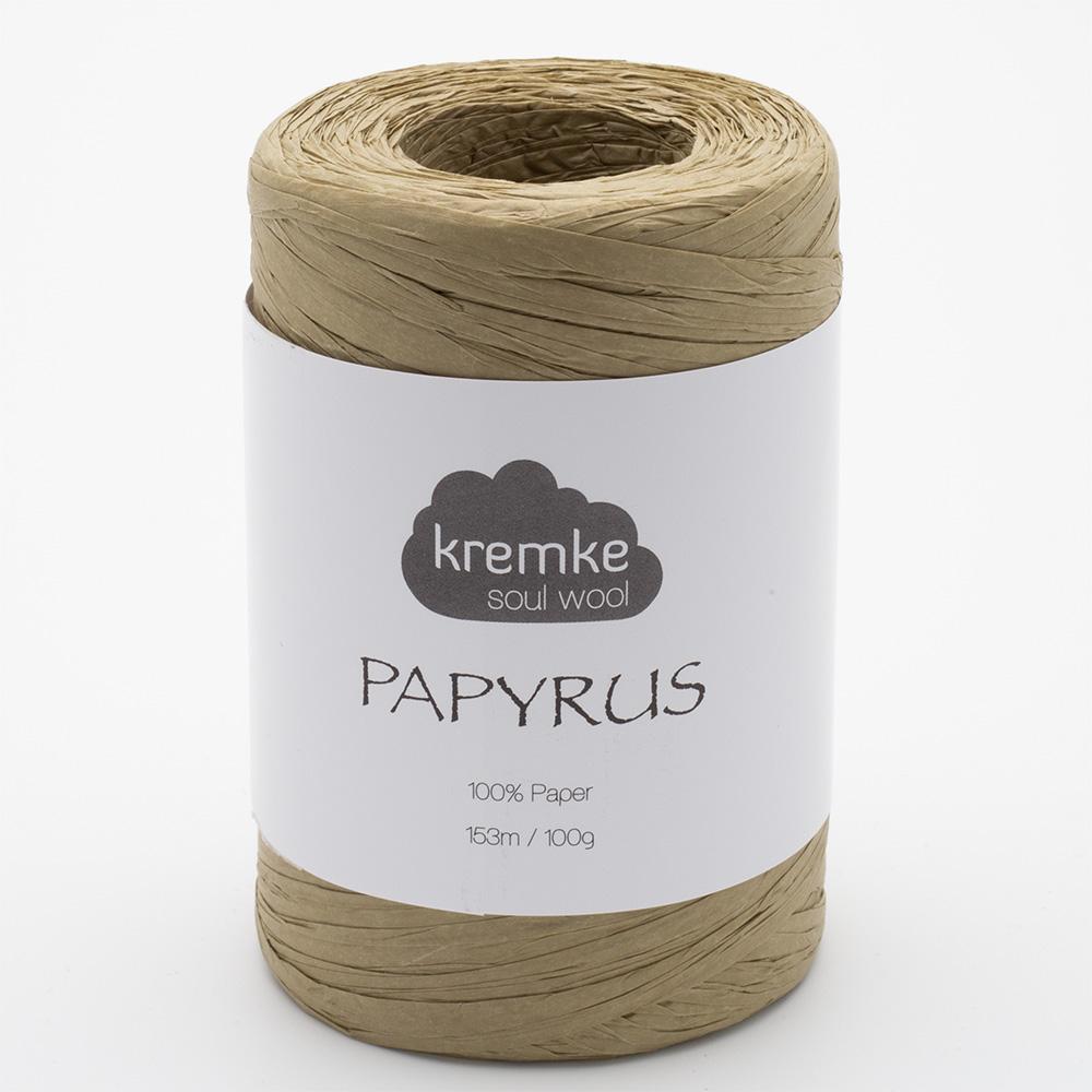 Kremke PAPYRUS ocker Papier-Garn